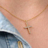 Colier cu diamante naturale - My First Diamond Cross