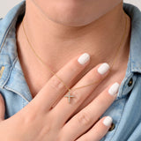 Colier cu diamante naturale - My First Diamond Cross