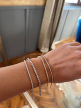 Bratara tennis din aur cu diamante naturale de 2.00 ct H/I