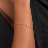 Bratara cu diamant natural - My Dainty Flower