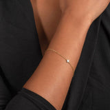 Bratara cu diamant natural - My Dainty Flower