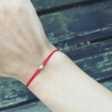 Bratara cu diamant pe snur colorat