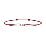 Bratara cu diamant pe snur colorat