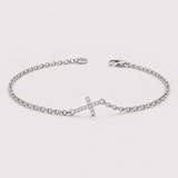 Brățară din aur cu diamante naturae - TINY CROSS