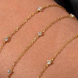 Bratara cu cinci diamante naturale - My Beautiful Diamonds