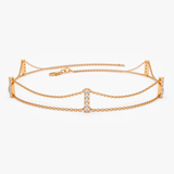 Bratara din aur cu diamante de 0.15 ct