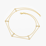 Bratara din aur cu diamante de 0.15 ct