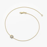 Bratara din aur diamant model BAGUETTE