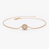 Bratara din aur cu diamante model HALO