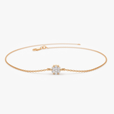 Bratara din aur cu diamante si simbol floare