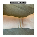 Bratara stil tennis din aur cu diamante de 0.70 ct