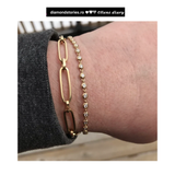 Bratara stil tennis din aur cu diamante de 0.70 ct