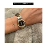 Bratara din aur cu inima si diamante de 0.10 ct