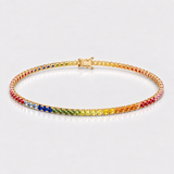 Bratara tennis cu safir natural - RAINBOW DREAM