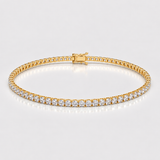 Bratara tennis din aur cu diamante naturale de 3.00 ct