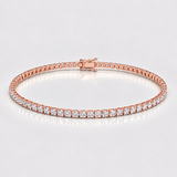 Bratara tennis din aur cu diamante naturale de 3.00 ct