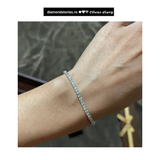 Bratara tennis din aur cu diamante naturale de 3.00 ct