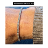 Bratara tennis din aur cu diamante naturale de 3.00 ct