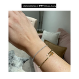 Bratara tennis din aur cu diamante de 0.80 ct