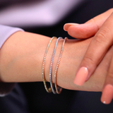 Bratara tennis din aur cu diamante de 0.80 ct