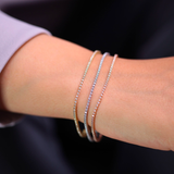 Bratara tennis din aur cu diamante de 0.80 ct