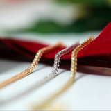 Bratara tennis din aur cu diamante de 0.80 ct