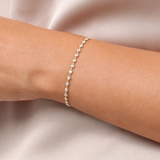 Bratara stil tennis din aur cu diamante de 0.70 ct