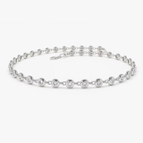 Bratara stil tennis din aur cu diamante de 0.70 ct