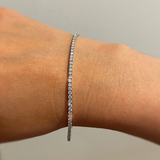 Bratara tennis din aur cu diamante naturale de 2.00 ct H/I