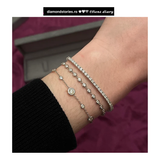 Bratara tennis din aur cu diamante naturale de 2.05 ct G/SI