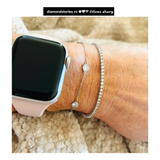 Bratara tennis din aur cu diamante naturale de 2.00 ct H/I