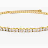 Bratara tennis din aur cu diamante naturale de 3.00 ct