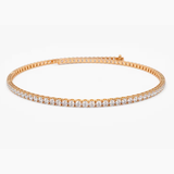 Bratara tennis din aur cu diamante naturale de 3.00 ct