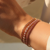 Bratara tennis din aur cu rubin natural si diamant