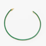 Bratara tennis din aur cu smarald natural de 2.35 ct.