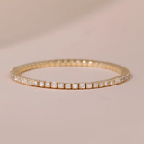 Bratara tennis flexibila din aur cu diamante de 2.00 ct