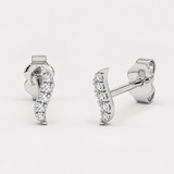 Cercei cu diamante naturale Diamond Curve