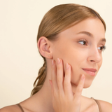 Cercei din aur cu simbol cruce si diamante de 0.06 ct