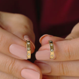 Cercei din aur cu diamante model STARBURST