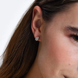 Cercei din aur cu diamante PEAR SHAPED