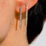 Cercei din aur cu diamante de 0.40 ct model TENNIS