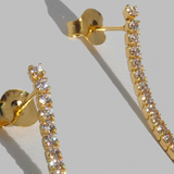 Cercei din aur cu diamante de 0.40 ct model TENNIS