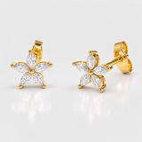 Cercei cu diamante - Fleur Marquise