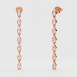 Cercei cu diamante naturale - Diamond Cascade