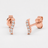 Cercei cu diamante naturale Diamond Curve
