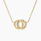 Colier cu diamante naturale - Harmony Circles