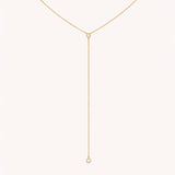 Colier cu diamante naturale - Lariat Necklace
