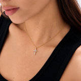 Colier cu diamante naturale - My First Diamond Cross