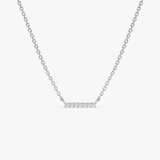 Colier din aur model bara de diamante