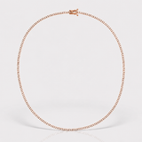Colier tennis din aur cu diamante de 3.4 ct